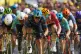 Belgium's Tim Merlier, center, sprints to the finish line to win the seventh stage of the Tour de France cycling race with start in Hagetmau and finish in Bordeaux, France, July 10, 2026