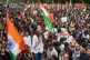 Protesters celebrate after Education Minister Dharmendra Pradhan resigned following nationwide protests as part of the Cockroach Janta Party's protest movement in Mumbai, India, July 26, 2026