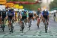 Belgium's Jasper Philipsen, left, celebrates as his teammate Netherland's Mathieu van der Poel crosses the finish line to win the last stage of the Tour de France cycling race with start and finish in Paris, July 26, 2026