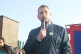 Steve Wright addresses a mega picket in Birmingham; Pic: Henry Fowler