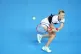 Great Britain's Harriet Dart in action against Sweden's Caijsa Hennemann (not pictured) during day two of the 2023 Billie Jean King Cup play-off between Great Britain and Sweden