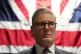Prime Minister Sir Keir Starmer tours Palantir Technologies headquarters with company employees and British military personnel in Washington DC, February 27, 2025
