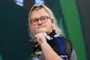 England's Beau Greaves celebrates winning the second set during her match against Northern Ireland's Daryl Gurney on day nine of the Paddy Power World Darts Championship at the Alexandra Palace, London, December 19, 2025