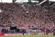 England fans sing to the players after the World Cup Round of 32 match at Atlanta Stadium, July 1, 2026