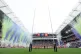 A pyrotechnics display ahead of the Betfred Super League match at the Hill Dickinson Stadium, Liverpool, July 5, 2026
