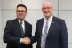 Prime Minister Andy Burnham (left) and First Minister of Scotland John Swinney during a bilateral meeting at the Cabinet Office in Atlantic Square, Glasgow, July 23, 2026