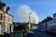 Smoke from a fire on the side of Bangor Mountain, in Gwynedd, July 23, 2026