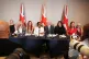 (Left to right) Conservative Party leader Kemi Badenoch (centre left) and shadow justice minister Kieran Mullan (centre right), at a press conference at the Conrad, St James, London, regarding the early release of prisoners July 28, 2026