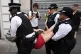 Police arrest a demonstrator for expressing support for Palestine Action on Thursday