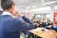 A teacher during a maths class, September 12, 2018