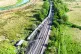 FAULTY LINE: An aerial view of the site of the derailment of a passenger train at Lewes. A rail track defect existed in the area where a train derailed in East Sussex last week, injuring 30 people, the Rail Accident Investigation Branch (Raib) said
