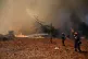 Firefighters operate during a wildfire near Porto Germeno, northwest of Athens