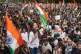 Protesters celebrate after Education Minister Dharmendra Pradhan resigned following nationwide protests as part of the Cockroach Janta Party's protest movement in Mumbai, India, July 26, 2026