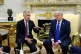 Canada Prime Minister Mark Carney and US President Donald Trump hold a press conference at the White House in Washington, DC, October 7, 2025