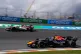 Red Bull driver Max Verstappen of the Netherlands and Audi driver Nico Hulkenberg in action during the first free practice for the Formula One Dutch Grand Prix in Zandvoort, Netherlands, August 21, 2026