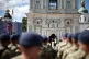 Prime Minister Andy Burnham speaks at a commemorative ceremony marking Ukraine's 35th Independence Day outside St Sofia Cathedral in Kyiv, Ukraine, August 24, 2026