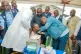 Congo’s Health Minister Roger Kamba administers an Ebola vaccine to a health care worker in Kisangani, Congo, August 27, 2026