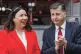 Monica Lennon with Scottish Secretary Douglas Alexander at the launch of the Scottish Labour party’s 2026 Scottish Parliament election campaign in Glasgow, March 26 2026