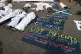 Protestors outside the Undersea Defence Technology conference, organised by the Sink the Arms Fair coalition, at the Scottish Event Campus (SEC) in Glasgow, June 2018