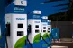 An electric vehicle charging centre in Stretford, Manchester, August 31, 2021