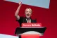 Trade unionist Sharon Graham the general secretary of Unite, delivers a speech during the Labour Party Conference at the ACC Liverpool, September 29, 2025