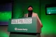 Deputy Green Party leader Mothin Ali speaking during the Green Party conference at Bournemouth International Centre, October 4, 2025