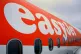 An easyJet aeroplane at Gatwick Airport