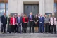 Wales Cabinet on the steps of the Senedd in Cardiff,