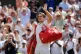 Arthur Fery waves to the crowd at Wimbledon, July 10, 2026 
