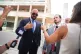 Joseph D McBride (left) and Thomas Maniotis, the lawyers for Andrew and Tristan Tate, speak to the media outside the a courthouse in Miami, July 20, 2026