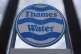 Thames Water sign at a water works in Islington, north London, July 23, 2026