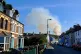 Smoke from a fire on the side of Bangor Mountain, in Gwynedd, July 23, 2026