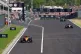 McLaren driver Lando Norris exits the pits ahead of team-mate Oscar Piastri during the Hungarian Grand Prix 2026