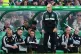 Celtic manager Martin O'Neill (standing up)
