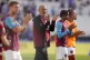 West Ham United manager Nuno Espirito Santo (centre) applauds the fans after the Carabao Cup first round match at London Stadium