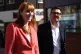 Prime Minister Andy Burnham and Housing Secretary Angela Rayner walk past shops during a visit to Ilkeston, Derbyshire, as part of his tour of the UK, August 11, 2026