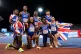 Great Britain's Men's and Women's 4x100m relay gold medallists Dina Asher-Smith, Amy Hunt, Success Eduan and Imani Lansiquot with Jeremiah Azu, Louie Hinchliffe, Zharnel Hughes and Romell Glave on day six of the 2026 European Athletics Championship at Perry Barr's Alexander Stadium, Birmingham, August 15, 2026