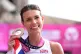 Abbie Donnelly of Great Britain celebrates with the bronze medal after finishing third in the Women's Marathon on day seven of the 2026 European Athletics Championship at Perry Barr's Alexander Stadium, Birmingham, August 16, 2026