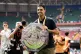 Arsenal manager Mikel Arteta celebrates with the FA Community Shield after his side won the final against Manchester City at the Principality Stadium, Cardiff, August 16, 2026