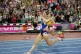 Amy Hunt of Great Britain celebrates crossing the finish line to win gold in the Mixed 4x100m Relay final on day seven of the 2026 European Athletics Championship at Perry Barr's Alexander Stadium, Birmingham, August 16, 2026