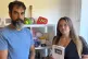 Yann Trupiano and Kimberley Newark at home in Brighton, who's baby girl Olivia died in September 2024