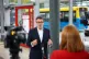 Prime Minister Andy Burnham speaks to the media during a visit to Wolverhampton bus station. Picture date: Tuesday August 18, 2026