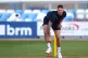 Durham's Brydon Carse warming up before the Rothesay County Championship match at The County Ground, Derby, August 20, 2026