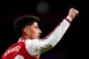 Arsenal�s Kai Havertz celebrates scoring their side's first goal of the game during the Premier League match at the Emirates Stadium, London. Picture date: Friday August 21, 2026