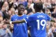 Everton's Thierno Barry (left) celebrates scoring their side's second goal of the game with team-mate Tyrique George during the Premier League match at the Hill Dickinson Stadium, Liverpool, August 22, 2026