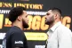 Filip Hrgovic (right) and Moses Itauma following a press conference at 338 Studio, London, August 27, 2026