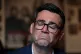 Prime Minister Andy Burnham reacts as he speaks with young people during a visit to the Oh Yeah centre in Belfast, as he makes his first visit to Northern Ireland since coming to office, August 27, 2026
