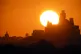 London skyline heatwave