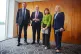 (left to right) First Minister of Wales Rhun ap Iorwerth, First Minister of Scotland John Swinney, Sinn Fein leader Mary Lou McDonald and First Minister of Northern Ireland Michelle O'Neill, during a meeting in Cardiff, September 14, 2026