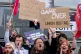 A rally outside Glasgow Tribunals Centre ahead of a hearing for a group of former Rockstar employees who are claiming unfair dismissal, September 10, 2026